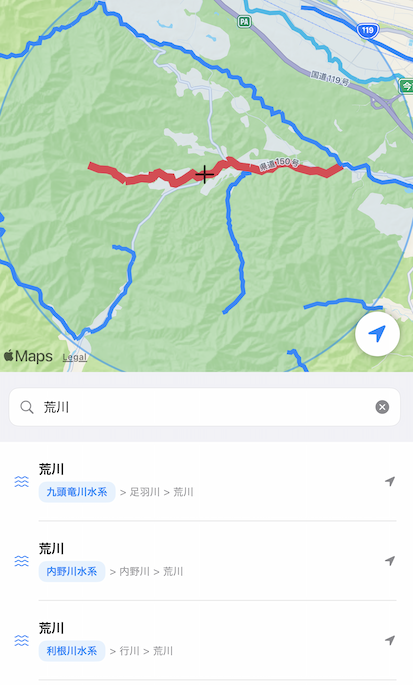 川名で検索できるようにした